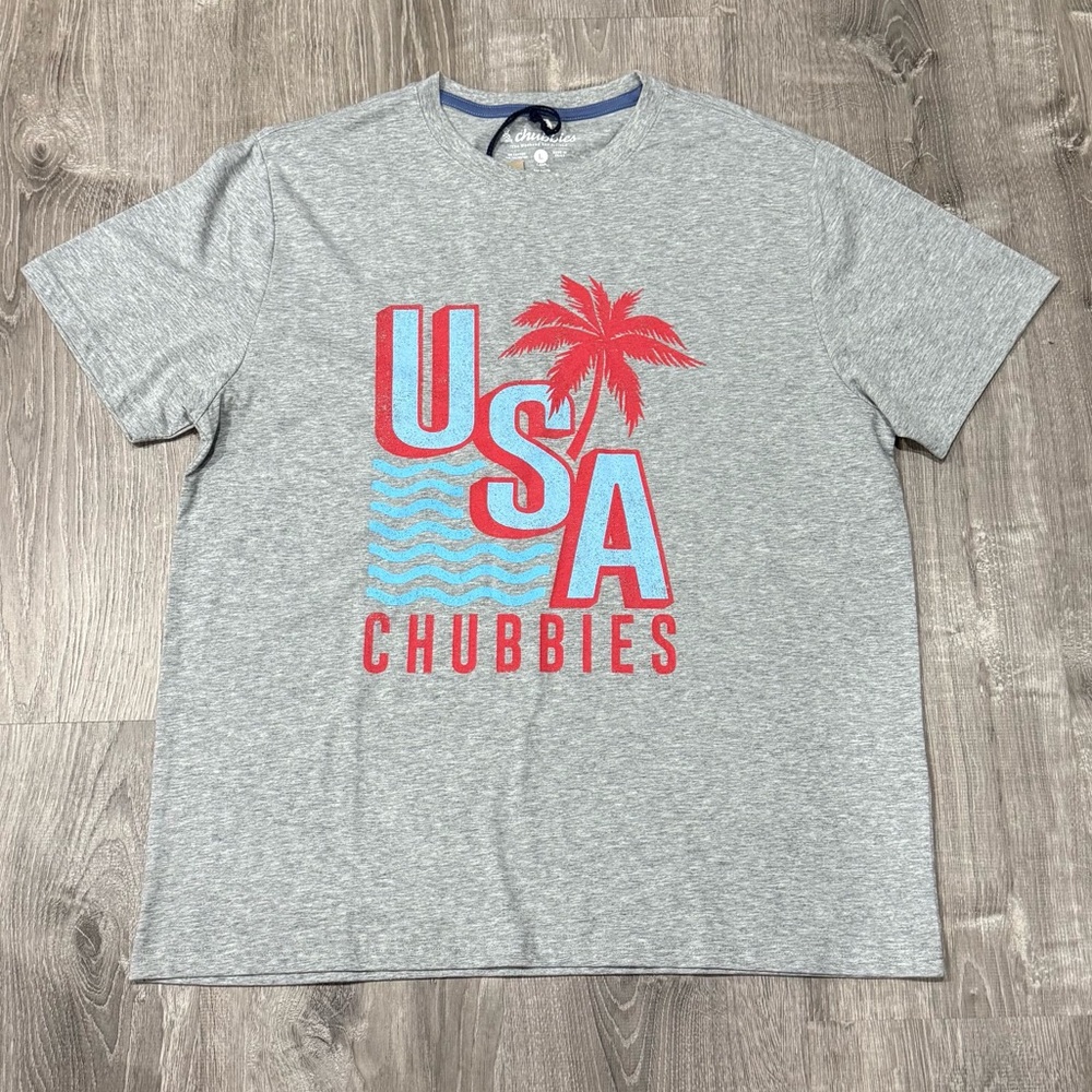 Chubbies Gray USA Graphic Tee